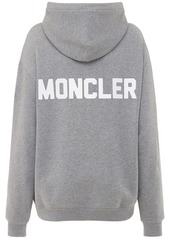 Moncler Logo Cotton Fleece Hoodie