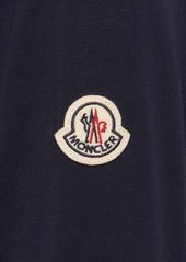 Moncler Logo Cotton Jersey Crewneck Sweatshirt