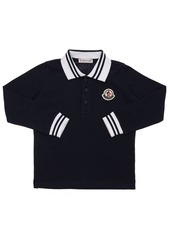 Moncler Logo Cotton Piquet Polo Shirt