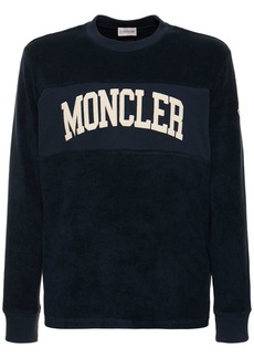 Moncler Logo Detail Cotton Crewneck Sweatshirt