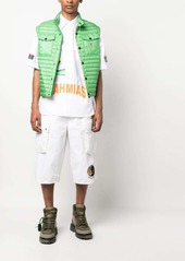 Moncler logo-embroidery buttoned gilet