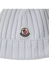 Moncler Logo Extrafine Wool Beanie