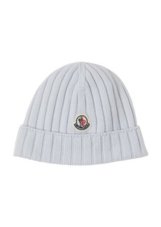 Moncler Logo Extrafine Wool Beanie