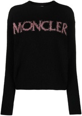 Moncler logo-intarsia wool jumper