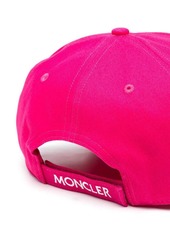 Moncler logo-patch cotton cap