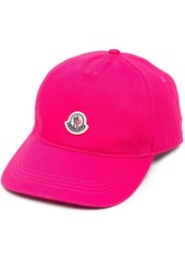 Moncler logo-patch cotton cap