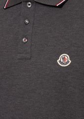 Moncler Logo Patch Cotton Polo Shirt