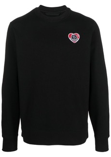 Moncler logo-patch cotton sweatshirt