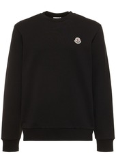 Moncler Logo Patch Cotton Sweatshirt