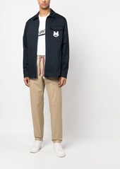 Moncler logo-patch drawstring chinos