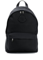 Moncler logo patch front zip detail backpack