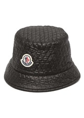 Moncler logo-patch quilted bucket hat