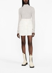 Moncler logo-patch quilted miniskirt