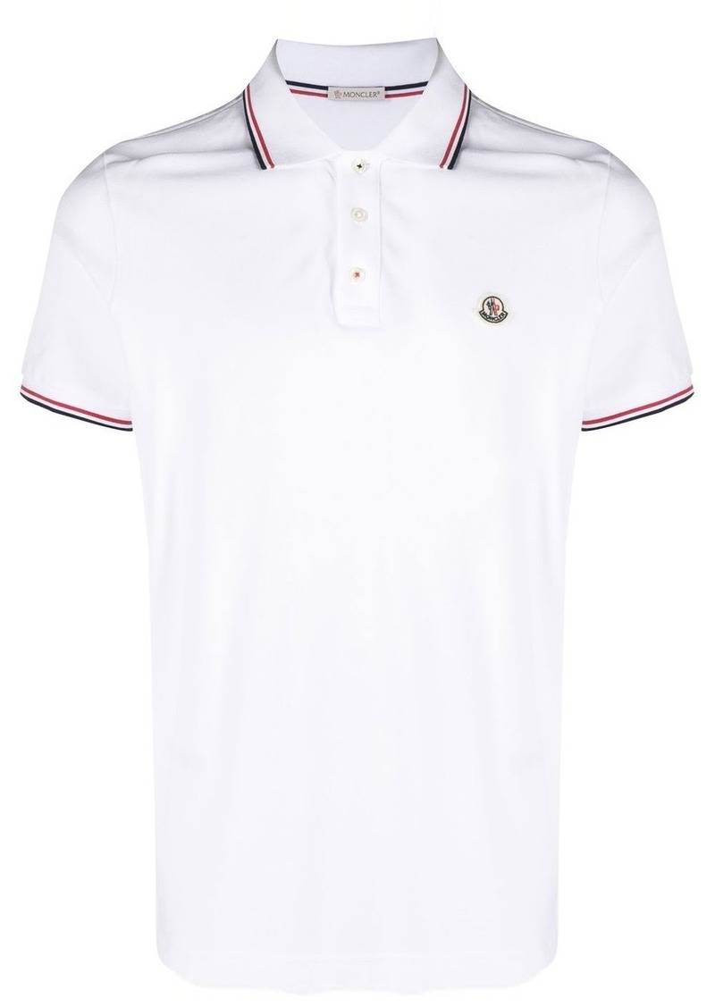 Moncler logo-patch short-sleeve polo shirt