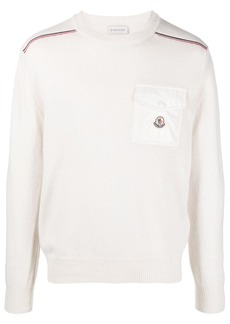 Moncler logo-patch wool jumper