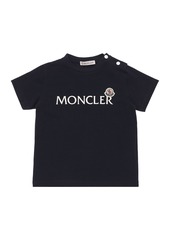 Moncler Logo Print Cotton Jersey T-shirt