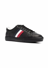 Moncler logo-print leather sneakers