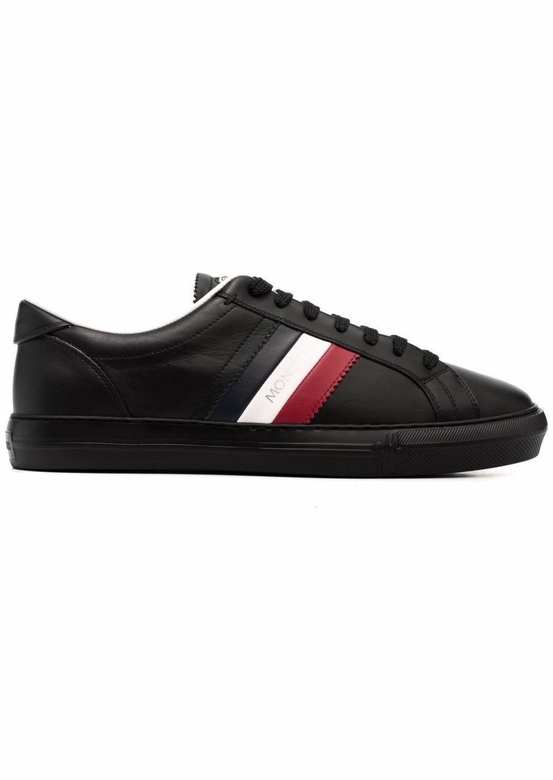 Moncler logo-print leather sneakers