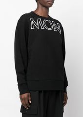Moncler logo-print long-sleeved sweater
