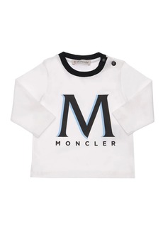 Moncler Logo Print L/s Cotton T-shirt