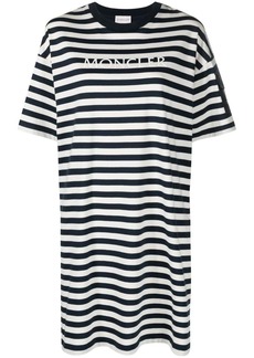 Moncler logo-print striped T-shirt dress
