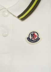 Moncler Logo Stretch Cotton Blend Polo