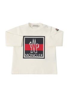 Moncler Logo Stretch Cotton Long Sleeve T-shirt