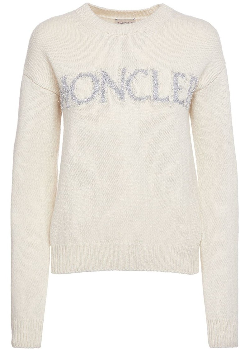 Moncler Logo Wool Crewneck Sweater