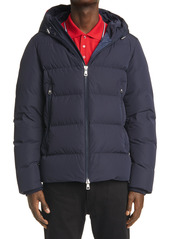 Moncler Corborant Hooded Down Puffer Jacket in Navy at Nordstrom
