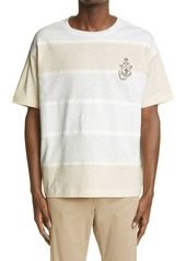 Moncler Genius 1 Moncler JW Anderson Stripe T-Shirt in White Stripe at Nordstrom