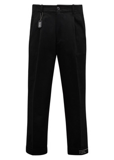 Moncler Genius x 7 fragment Hiroshi Fujiwara Organic Cotton Pants in Black at Nordstrom