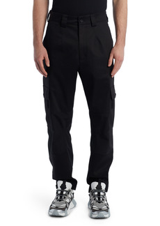 Moncler Stretch Cotton Cargo Pants in Black at Nordstrom