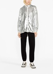 Moncler metallic hooded jacket