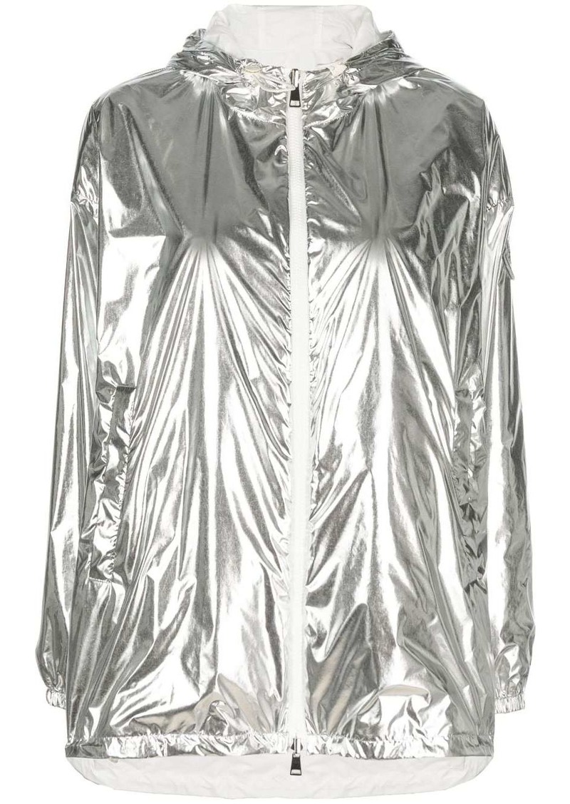 Moncler metallic hooded jacket