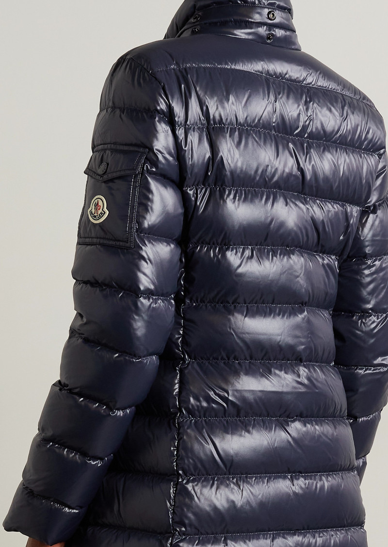 moka hooded down quilted parka moncler