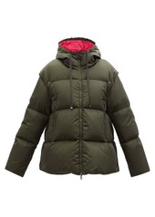 Moncler - Asaret Detachable-sleeve Hooded Quilted Down Coat - Womens - Khaki