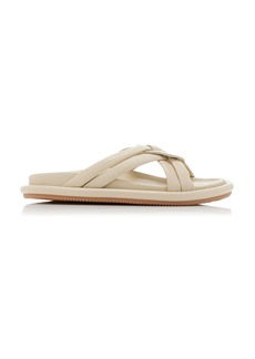 Moncler - Bell Soft Leather Sandals - Ivory - IT 37 - Moda Operandi