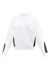 Moncler - Bi-colour Cotton-jersey Sweatshirt - Womens - White Black