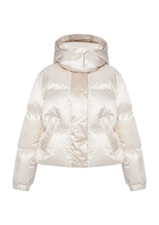 Moncler - Briancon Technical Organza Down Jacket - Ivory - 0 - Moda Operandi