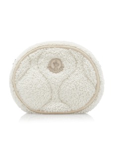 Moncler - Delilah Shearling Crossbody Bag - White - OS - Moda Operandi