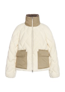 Moncler - Jonquille Sherpa Jacket - Neutral - 4 - Moda Operandi