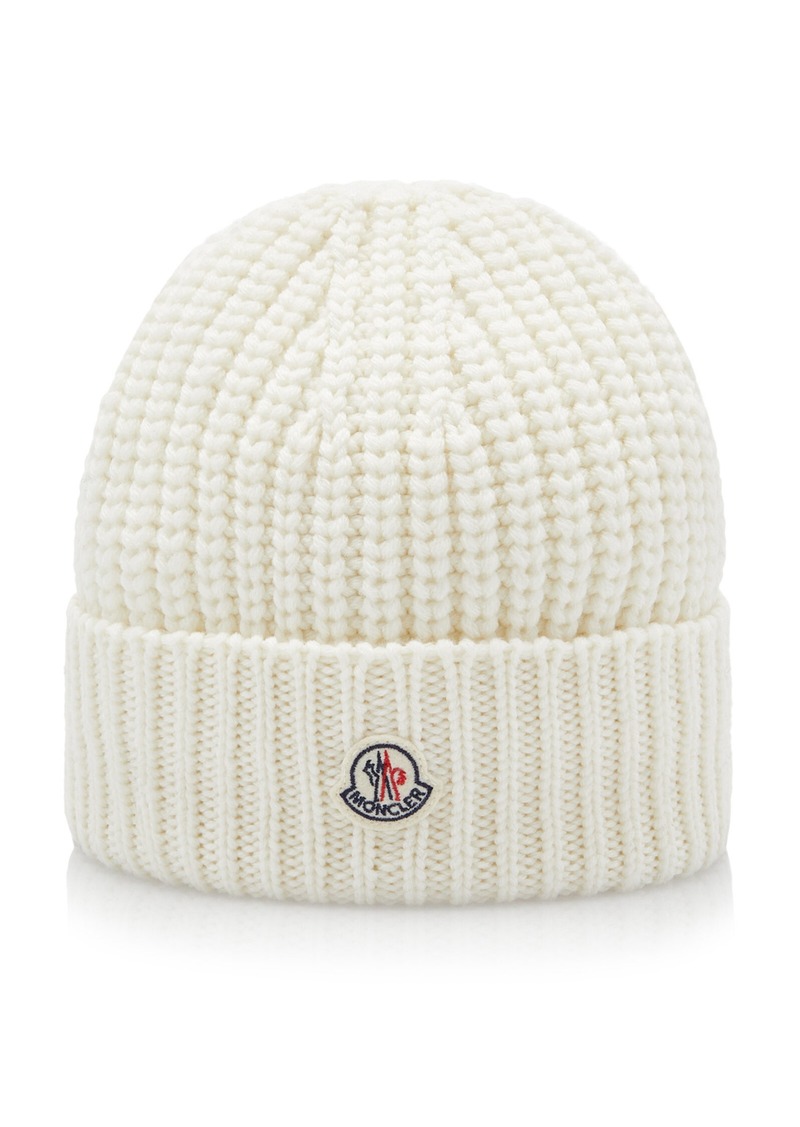 Moncler - Knit Beanie - White - OS - Moda Operandi