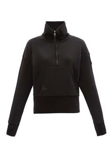 Moncler - Logo-patch Cotton-jersey Sweatshirt - Womens - Black