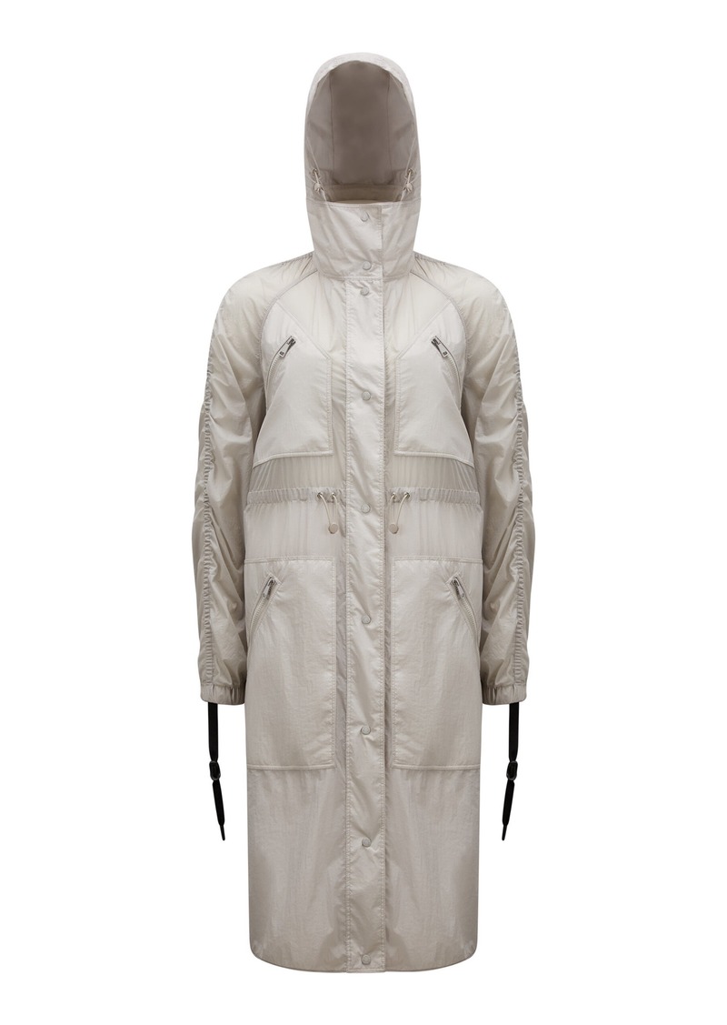 Moncler - Potet Long Nylon Parka - Grey - 1 - Moda Operandi