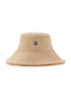 Moncler - Raffia Bucket Hat - Neutral - M - Moda Operandi