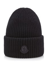 Moncler - Ribbed-Knit Beanie - Pink - OS - Moda Operandi