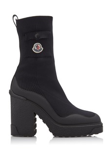 Moncler - Splora Knit Ankle Boots - Black - IT 36 - Moda Operandi