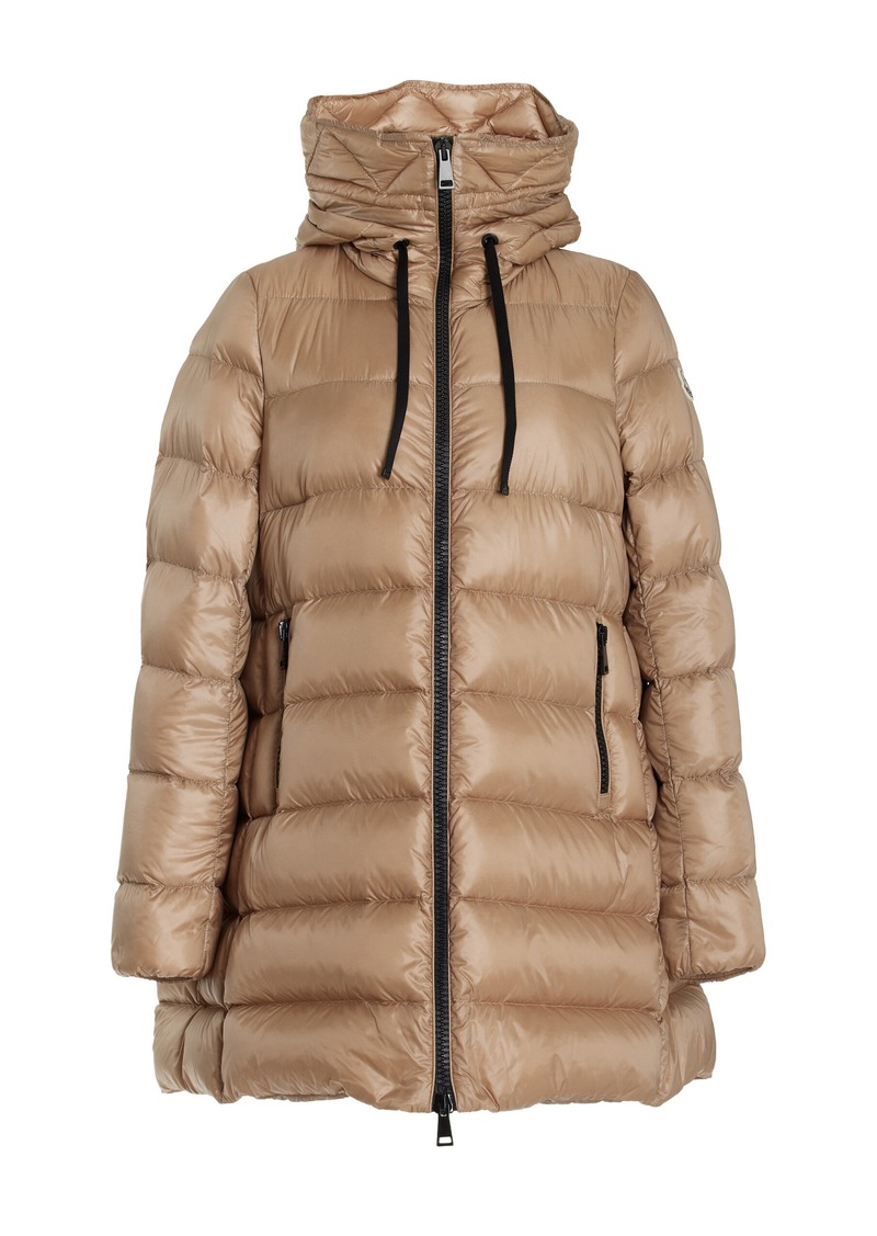 Moncler - Suyen Hooded Long Down Parka - Neutral - 2 - Moda Operandi