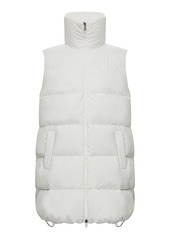 Moncler - Women's Godec Long Down Puffer Vest - White - Moda Operandi