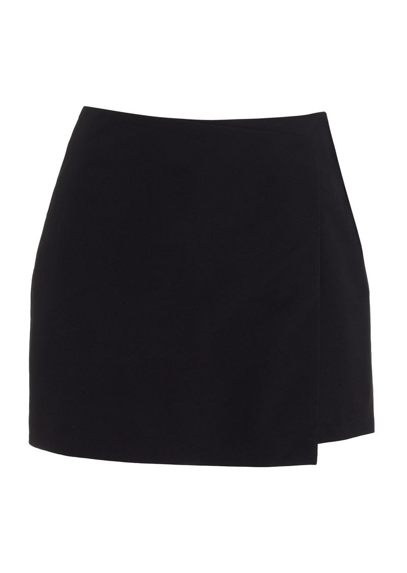 Moncler - Wool-Cashmere Mini Skort - Black - IT 40 - Moda Operandi